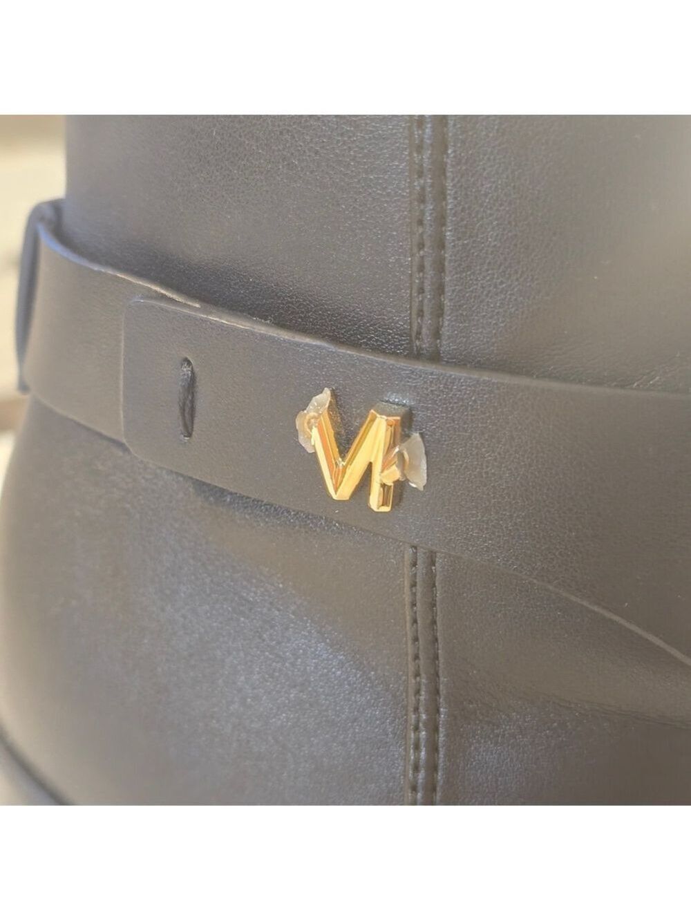 Michael Kors Black Leather Ankle Booties Size 8 - Picture 4 of 11